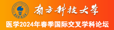 玩弄美国丰满肥婆南方科技大学医学2024年春季国际交叉学科论坛